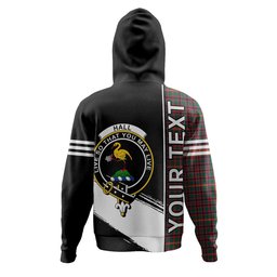 ScotsTee Shop Scottish Hall Modern Clan Crest Tartan Hoodie Quarter Personalized