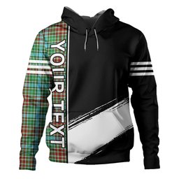 ScotsTee Shop Scottish Gayre Modern Clan Crest Tartan Hoodie Quarter Personalized