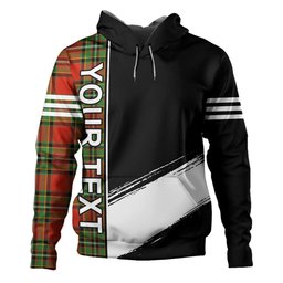 ScotsTee Shop Scottish Gillespie Ancient Clan Crest Tartan Hoodie Quarter Personalized