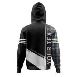 ScotsTee Shop Scottish Graham of Montrose Weathered Clan Crest Tartan Hoodie Quarter Personalized