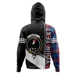ScotsTee Shop Scottish Glenn Modern Clan Crest Tartan Hoodie Quarter Personalized