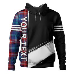 ScotsTee Shop Scottish Glenn Modern Clan Crest Tartan Hoodie Quarter Personalized