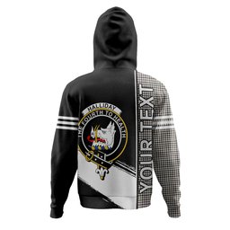 ScotsTee Shop Scottish Halliday (Holliday) Weathered Clan Crest Tartan Hoodie Quarter Personalized