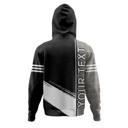 ScotsTee Shop Scottish Halliday (Holliday) Weathered Clan Crest Tartan Hoodie Quarter Personalized