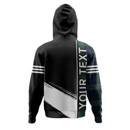 ScotsTee Shop Scottish Dundas Modern Clan Crest Tartan Hoodie Quarter Personalized