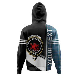 ScotsTee Shop Scottish Dempster Ancient Clan Crest Tartan Hoodie Quarter Personalized