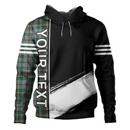 ScotsTee Shop Scottish Craig (Craigie) Modern Clan Crest Tartan Hoodie Quarter Personalized