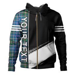 ScotsTee Shop Scottish Couper (Coupar) Ancient Clan Crest Tartan Hoodie Quarter Personalized