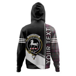 ScotsTee Shop Scottish Cochrane (Cochran) Weathered Clan Crest Tartan Hoodie Quarter Personalized