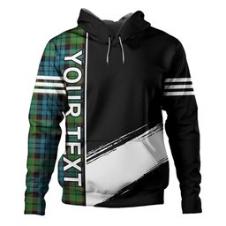 ScotsTee Shop Scottish Fletcher Family Ancient Clan Crest Tartan Hoodie Quarter Personalized