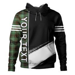 ScotsTee Shop Scottish Forbes of Druinnor Ancient Clan Crest Tartan Hoodie Quarter Personalized