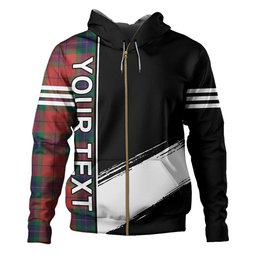 ScotsTee Shop Scottish Fraser of Boblainy Hugh Modern Clan Crest Tartan Hoodie Quarter Personalized