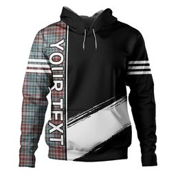 ScotsTee Shop Scottish Gayre Weathered Clan Crest Tartan Hoodie Quarter Personalized