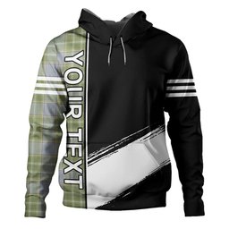 ScotsTee Shop Scottish Currie Weathered Clan Crest Tartan Hoodie Quarter Personalized