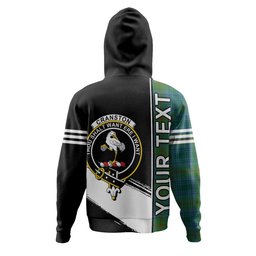 ScotsTee Shop Scottish Cranston Modern Clan Crest Tartan Hoodie Quarter Personalized
