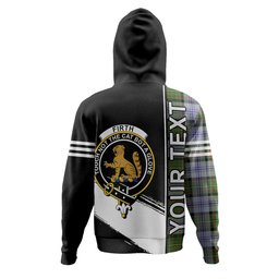 ScotsTee Shop Scottish Firth of Tay (Gillies Dress) Modern Clan Crest Tartan Hoodie Quarter Personalized