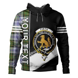 ScotsTee Shop Scottish Firth of Tay (Gillies Dress) Modern Clan Crest Tartan Hoodie Quarter Personalized
