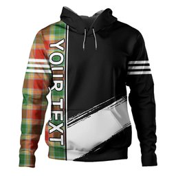 ScotsTee Shop Scottish Gibson (Gibbs) Ancient Clan Crest Tartan Hoodie Quarter Personalized