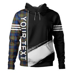 ScotsTee Shop Scottish Gillies Modern Clan Crest Tartan Hoodie Quarter Personalized