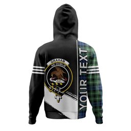 ScotsTee Shop Scottish Graham of Montrose Modern Clan Crest Tartan Hoodie Quarter Personalized
