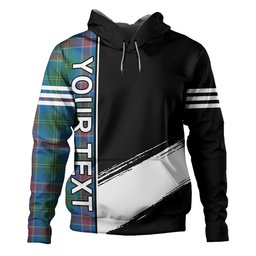 ScotsTee Shop Scottish Hart Ancient Clan Crest Tartan Hoodie Quarter Personalized