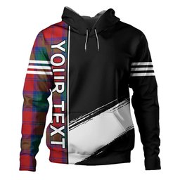 ScotsTee Shop Scottish Fotheringham Modern Clan Crest Tartan Hoodie Quarter Personalized