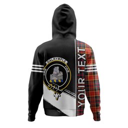 ScotsTee Shop Scottish Dalrymple of Castleton Modern Clan Crest Tartan Hoodie Quarter Personalized