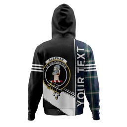 ScotsTee Shop Scottish Cleland Modern Clan Crest Tartan Hoodie Quarter Personalized