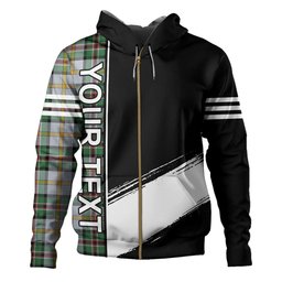 ScotsTee Shop Scottish Dinwoodie Modern Clan Crest Tartan Hoodie Quarter Personalized