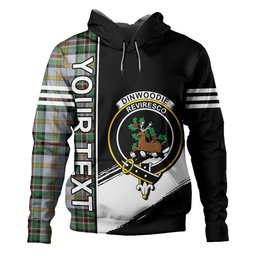 ScotsTee Shop Scottish Dinwoodie Modern Clan Crest Tartan Hoodie Quarter Personalized