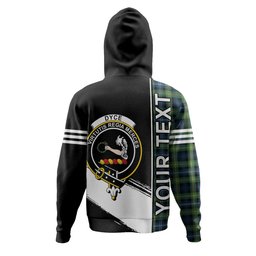 ScotsTee Shop Scottish Dyce Modern Clan Crest Tartan Hoodie Quarter Personalized