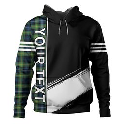 ScotsTee Shop Scottish Dyce Modern Clan Crest Tartan Hoodie Quarter Personalized
