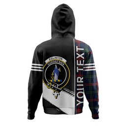 ScotsTee Shop Scottish Eglinton District (Montgomery of Ayrshire) Modern Clan Crest Tartan Hoodie Quarter Personalized