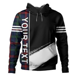 ScotsTee Shop Scottish Eglinton District (Montgomery of Ayrshire) Modern Clan Crest Tartan Hoodie Quarter Personalized