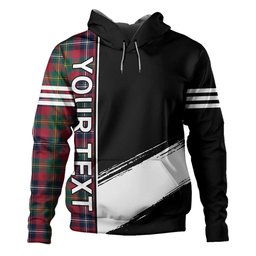 ScotsTee Shop Scottish Forrester Modern Clan Crest Tartan Hoodie Quarter Personalized