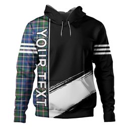 ScotsTee Shop Scottish Couper (Cooper) Modern Clan Crest Tartan Hoodie Quarter Personalized