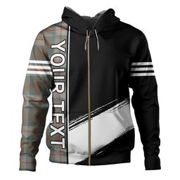 ScotsTee Shop Scottish Cranston Weathered Clan Crest Tartan Hoodie Quarter Personalized
