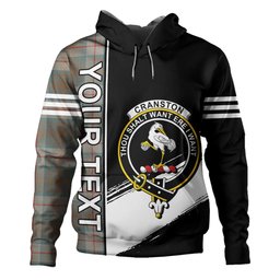 ScotsTee Shop Scottish Cranston Weathered Clan Crest Tartan Hoodie Quarter Personalized