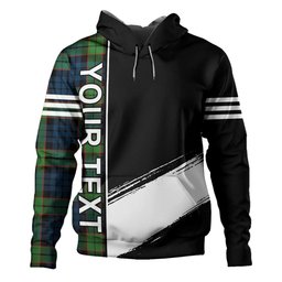 ScotsTee Shop Scottish Fletcher Family Modern Clan Crest Tartan Hoodie Quarter Personalized