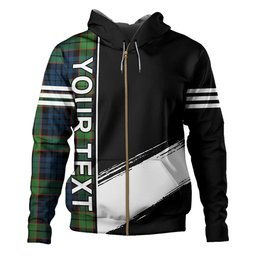 ScotsTee Shop Scottish Fletcher Family Modern Clan Crest Tartan Hoodie Quarter Personalized