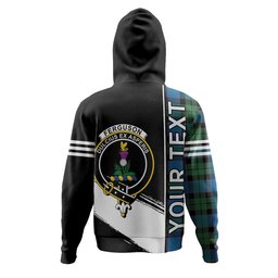 ScotsTee Shop Scottish Ferguson of Balquhidder Ancient Clan Crest Tartan Hoodie Quarter Personalized