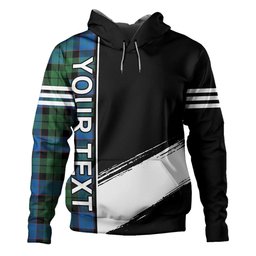 ScotsTee Shop Scottish Ferguson of Balquhidder Ancient Clan Crest Tartan Hoodie Quarter Personalized