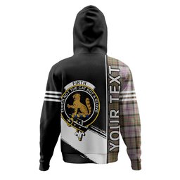 ScotsTee Shop Scottish Firth of Tay (Gillies Dress) Weathered Clan Crest Tartan Hoodie Quarter Personalized