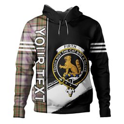 ScotsTee Shop Scottish Firth of Tay (Gillies Dress) Weathered Clan Crest Tartan Hoodie Quarter Personalized
