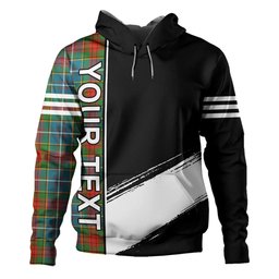 ScotsTee Shop Scottish Crozier Ancient Clan Crest Tartan Hoodie Quarter Personalized