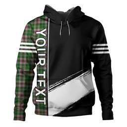 ScotsTee Shop Scottish Gray Hunting Clan Crest Tartan Hoodie Quarter Personalized