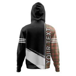 ScotsTee Shop Scottish Donachie of Brockloch Hunting Weathered Clan Crest Tartan Hoodie Quarter Personalized