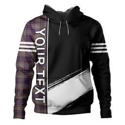 ScotsTee Shop Scottish Gillies Weathered Clan Crest Tartan Hoodie Quarter Personalized