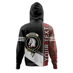 ScotsTee Shop Scottish Dunbar Weathered Clan Crest Tartan Hoodie Quarter Personalized
