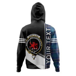 ScotsTee Shop Scottish Dempster Modern Clan Crest Tartan Hoodie Quarter Personalized